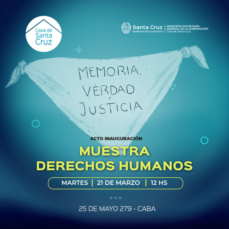 24 de marzo: Inauguran muestra de Derechos Humanos