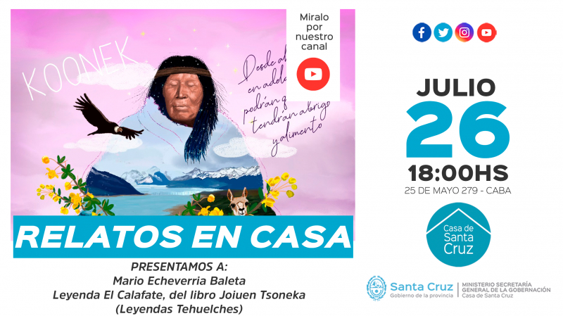 Casa de Santa Cruz presenta el ciclo “Relatos en Casa”