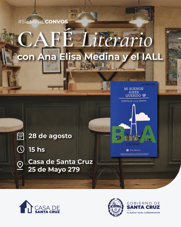 Caf&eacute; literario con Ana Elisa Medina y el IALL