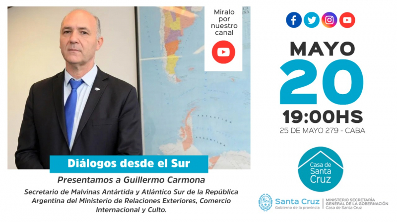 Casa de Santa Cruz estrena el primer programa del ciclo mensual “Diálogos desde el Sur”