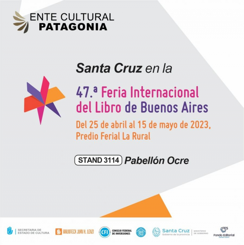 Feria del libro 2023: Santa Cruz formará parte con un amplio cronograma de actividades