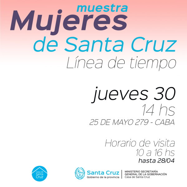 La Casa invita: Muestra histórica “Mujeres de Santa Cruz. Línea de Tiempo”