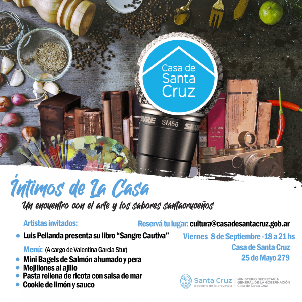 Íntimos en la Casa: nueva edición del ciclo cultural-gastronómico