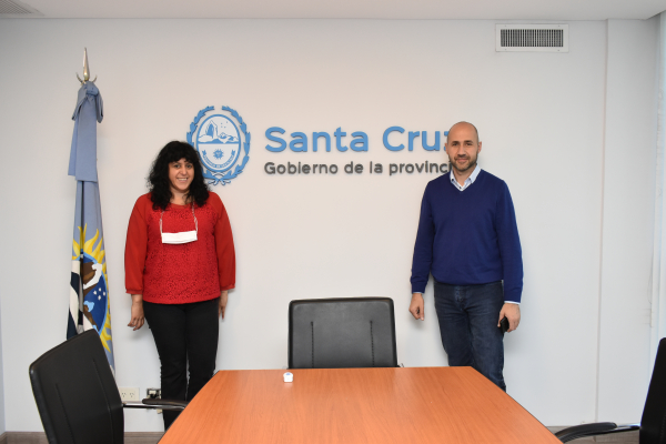 Representante de la Secretaría de Cultura de Río Turbio visitó la Casa de Santa Cruz
